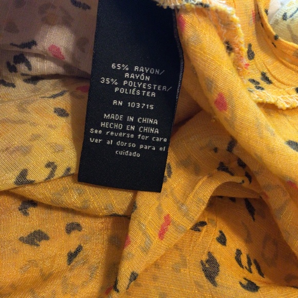 Zac And Rachel Women’s Ombre Yellow Shirt Size 2XL button up casual boho retro - Picture 13 of 13